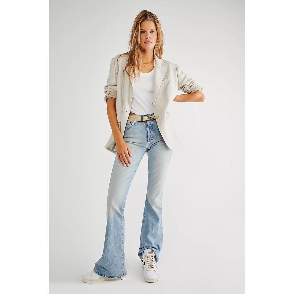 Mother The Stunner Cruiser Flare Jeans Bless You Sz 26